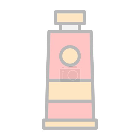 Ilustración de Pintura tubo web icono ilustración simple aislado en blanco - Imagen libre de derechos