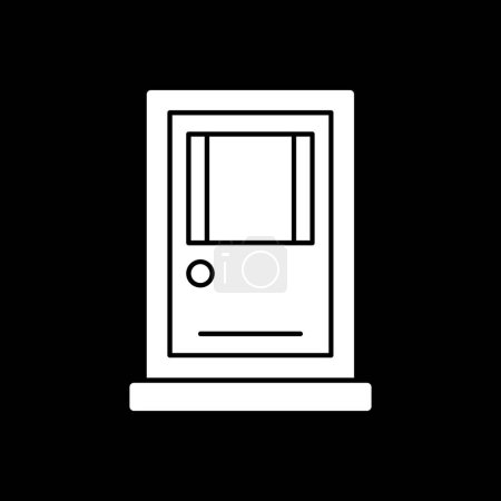 Illustration for Door web icon, vector illustration - Royalty Free Image