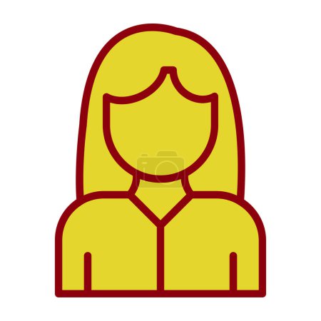 Illustration for Woman avatar icon, vector design - Royalty Free Image
