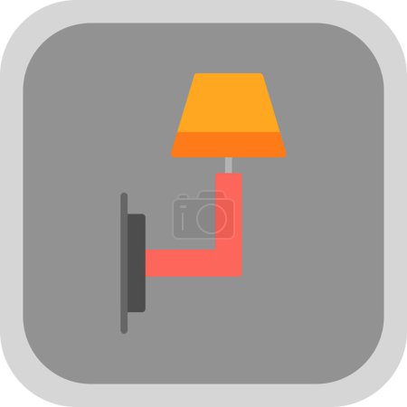 Ilustración de Icono de la lámpara de casa, luz de pared, ilustración vectorial - Imagen libre de derechos