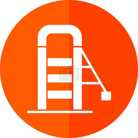 Ilustración de Ladder icon, vector illustration simple design - Imagen libre de derechos