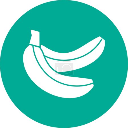 Téléchargez les illustrations : Icône de bananes. illustration vectorielle - en licence libre de droit