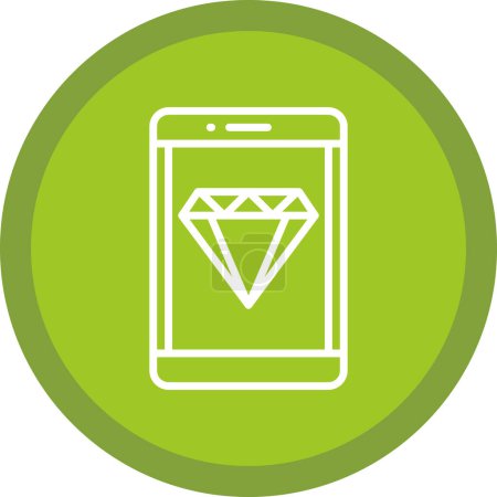 Illustration for Vector illustration of smartphone icon - Royalty Free Image