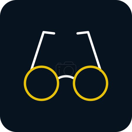 Ilustración de Icono de gafas, ilustración vectorial - Imagen libre de derechos