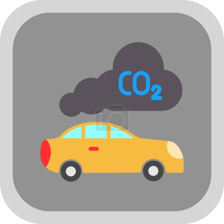 Illustration for Emission  web icon vector illustration - Royalty Free Image