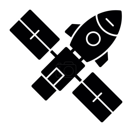 Illustration for Space rocket vector icon. flat style - Royalty Free Image