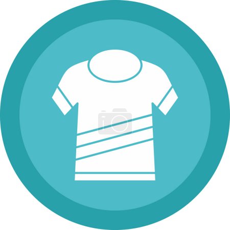 Téléchargez les illustrations : Illustration vectorielle icône de t-shirt - en licence libre de droit