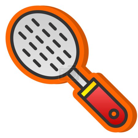 Illustration for Tennis racket icon vector illustration design illustration background - Royalty Free Image