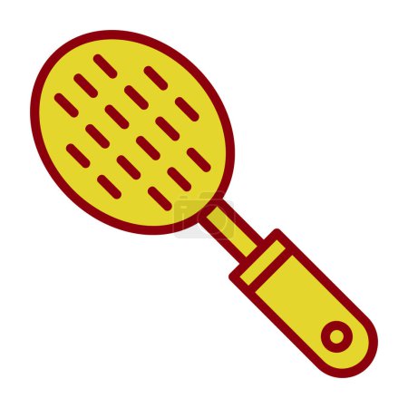 Ilustración de Raqueta de tenis icono vector ilustración diseño ilustración fondo - Imagen libre de derechos