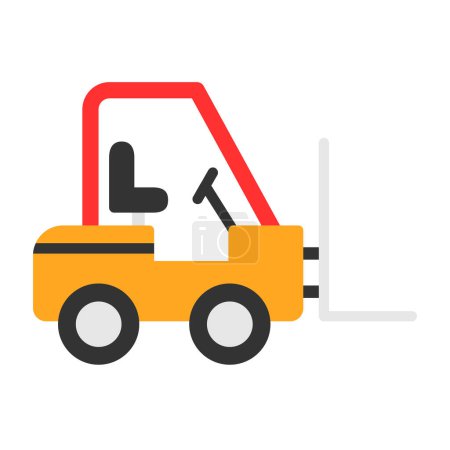 Illustration for Vector illustration of Forklift icon - Royalty Free Image