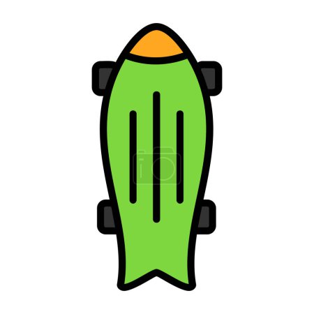 Ilustración de Vector de ilustración de Skateboard icono moderno - Imagen libre de derechos