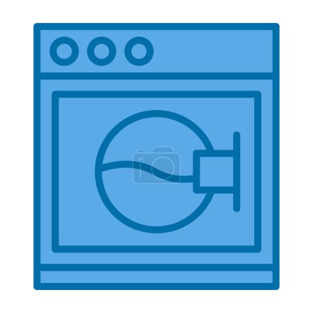 Illustration for Washing machine. simple design illustration - Royalty Free Image