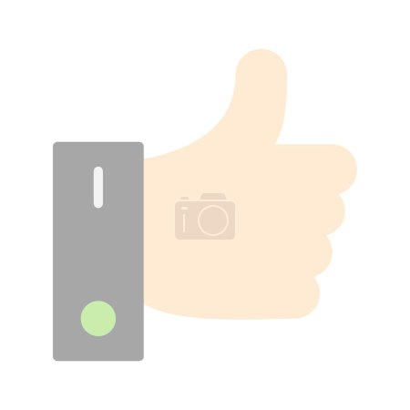 Illustration for Hand with thumb up. vector illustration - Royalty Free Image