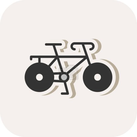 Illustration for Flat bicycle icon, vector illustration - Royalty Free Image