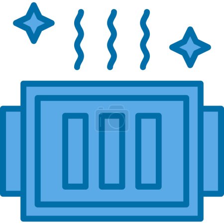 Radiator web icon, vector illustration