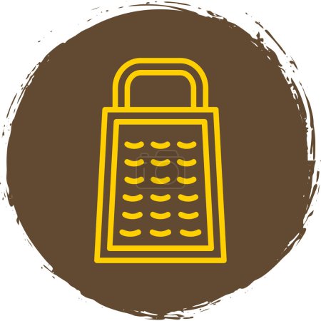 Illustration for Grater icon symbol template for graphic and web design collection logo vector illustration - Royalty Free Image