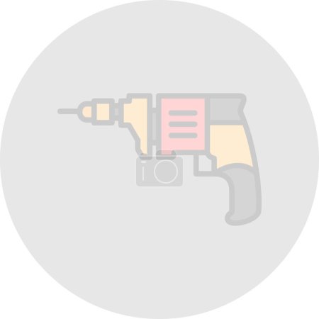 Illustration for Drill icon,vector illustration - Royalty Free Image