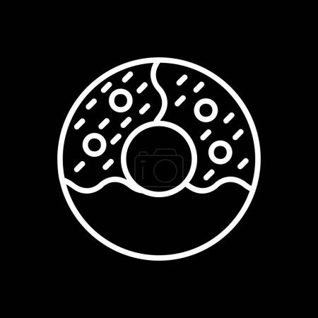 Illustration for Doughnut icon vector illustration - Royalty Free Image