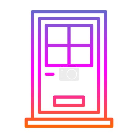 Illustration for Front Door icon, simple vector illustration - Royalty Free Image