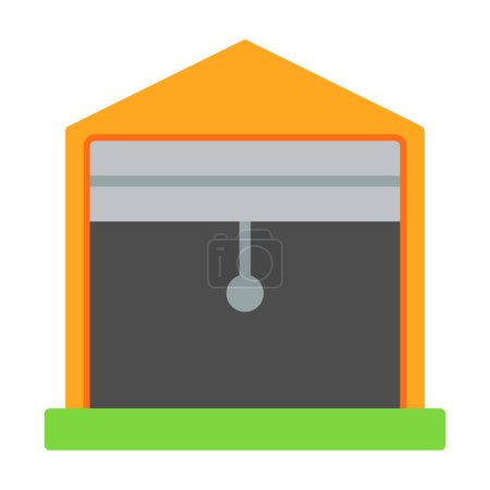 Téléchargez les illustrations : Illustration vectorielle icône garage - en licence libre de droit