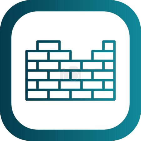 Illustration for Simple Bricks wall icon, vector illustration - Royalty Free Image