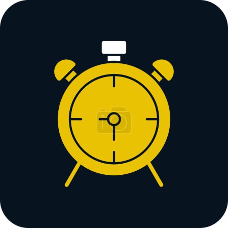 Ilustración de Ilustración vectorial del icono del reloj despertador - Imagen libre de derechos