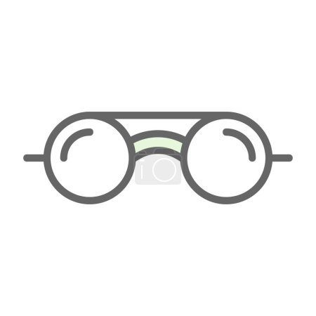 Téléchargez les illustrations : Icône de lunettes de vue illustration vectorielle - en licence libre de droit