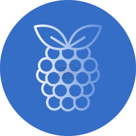 Téléchargez les illustrations : Raspberry fruit icon. vector illustration - en licence libre de droit