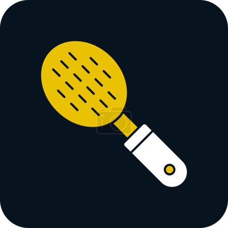 Illustration for Slotted Spoon web icon simple design isolated - Royalty Free Image