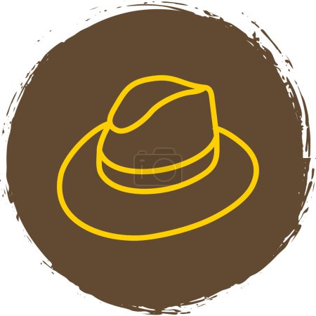 Illustration for Hat. web icon simple illustration - Royalty Free Image
