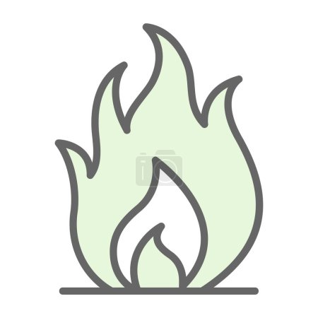 Illustration for Fire. web icon simple illustration - Royalty Free Image