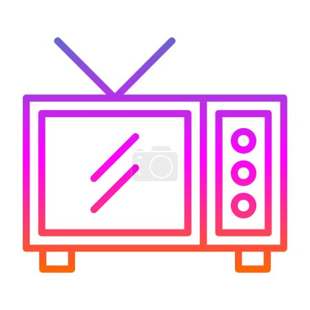 Ilustración de Icono web de televisión, ilustración de iconos - Imagen libre de derechos