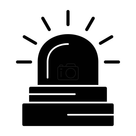 Illustration for Alarm icon isolated on white background - Royalty Free Image