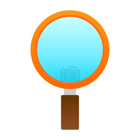 Illustration for Magnifying glass icon vector illustration - Royalty Free Image