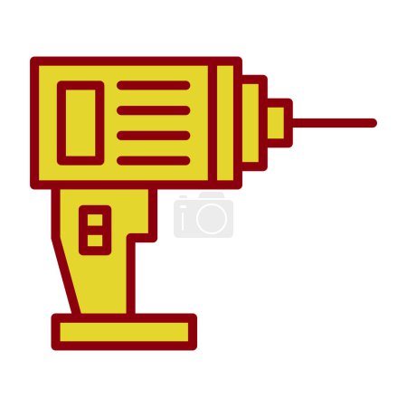 Drill-Symbol, Vektor-Illustration
