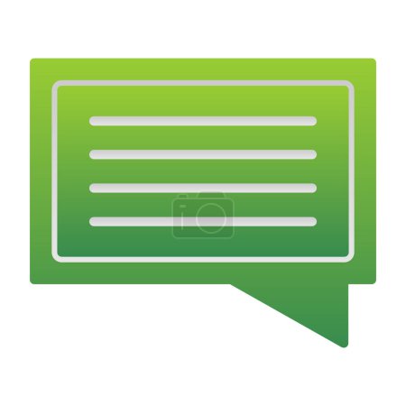 Ilustración de Chat burbuja mensaje vector línea icono - Imagen libre de derechos