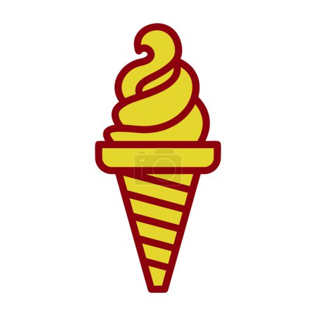 Ilustración de Icono de helado vector ilustración - Imagen libre de derechos