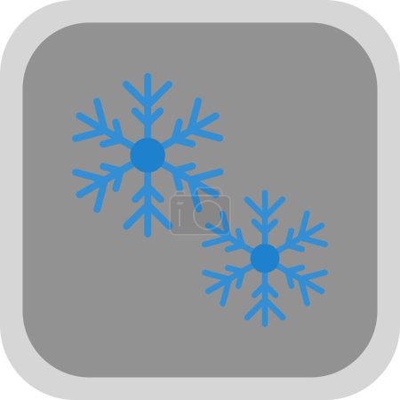 Téléchargez les illustrations : Icône web neige, illustration vectorielle - en licence libre de droit