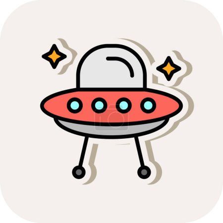 Illustration for Alien icon, vector illustration - Royalty Free Image