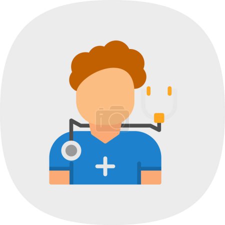 Illustration for Doctor icon vector illustration - Royalty Free Image