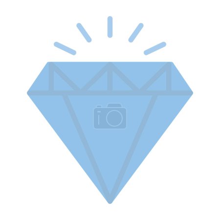 Ilustración de Diamante. icono web ilustración simple - Imagen libre de derechos