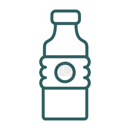 Ilustración de Icono de la botella de agua. esbozar ilustración - Imagen libre de derechos