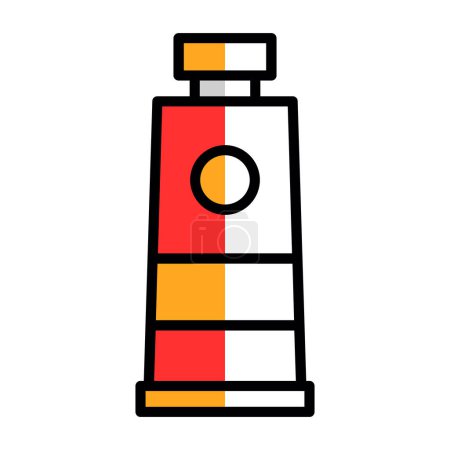 Ilustración de Pintura tubo logotipo web icono ilustración simple - Imagen libre de derechos
