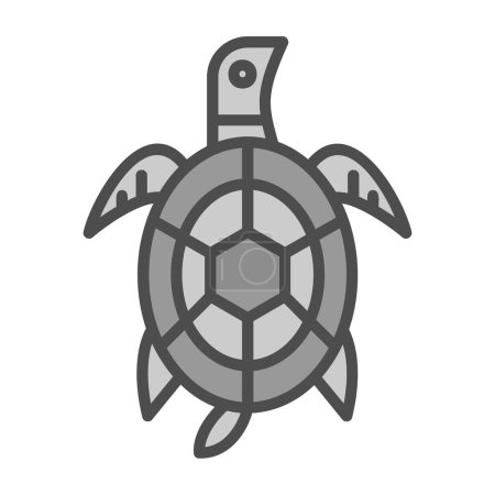 Illustration for Turtle vector icon isolated on white background - Royalty Free Image