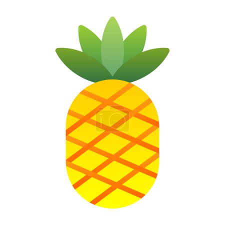 Illustration for Pineapple. web icon simple illustration - Royalty Free Image