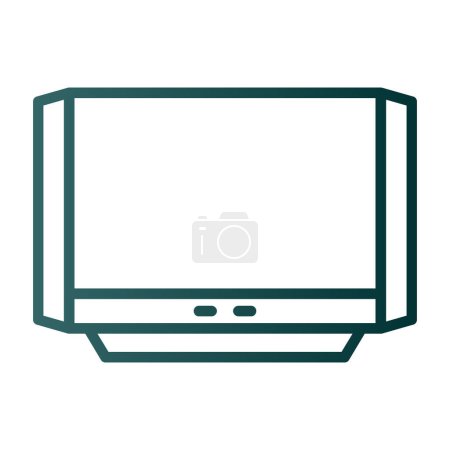 Ilustración de Icono de TV vector ilustración - Imagen libre de derechos
