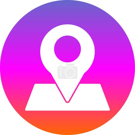 Illustration for Location pin icon, vector illustration - Royalty Free Image
