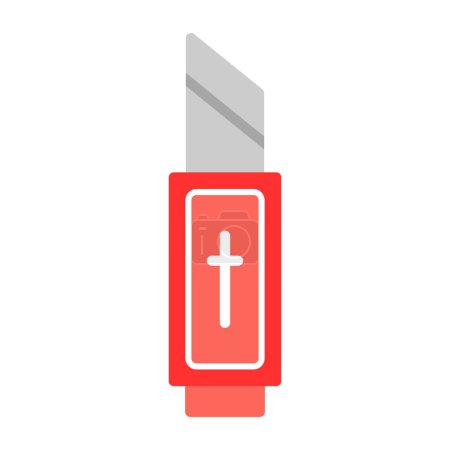 Illustration for Knife blade icon, vector illustration - Royalty Free Image