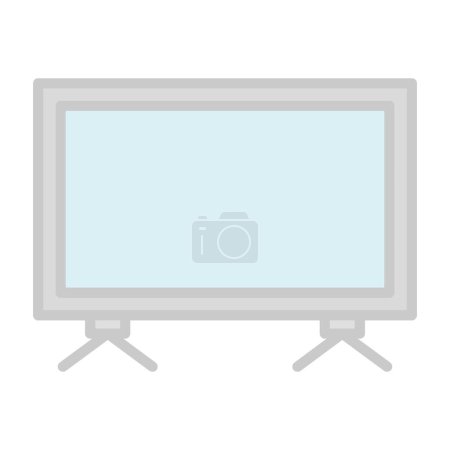 Ilustración de TV de pantalla led. icono web ilustración simple - Imagen libre de derechos