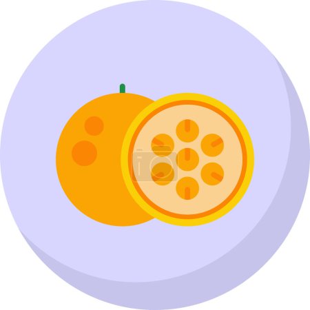 Illustration for Vector illustration of the cartoon Passionfruit - Royalty Free Image